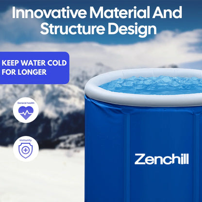 Zenchill ZenZone 1 Portable Ice Bath - Starter Bundle With Cold Therapy Ritual Gifts