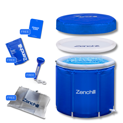 Zenchill ZenZone 1 Portable Ice Bath - Starter Bundle With Cold Therapy Ritual Gifts