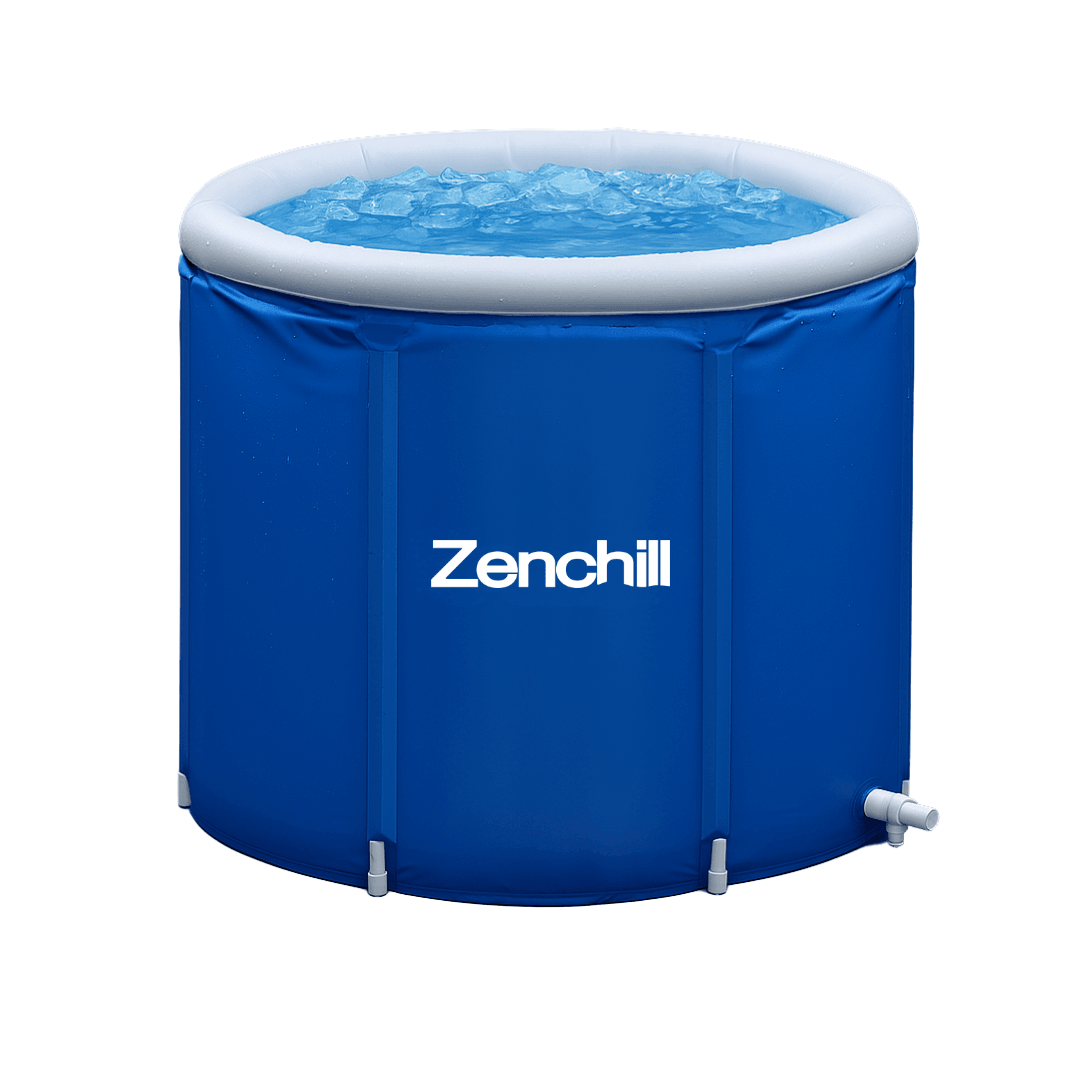 Zenchill ice bath image, showing the ice bath filled with water and ice