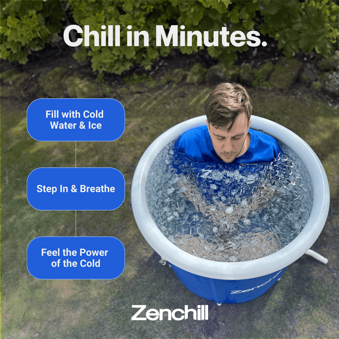 Zenchill owner chilling in ZenZone ice bath